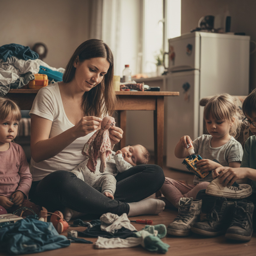 Müttergroßer Familien